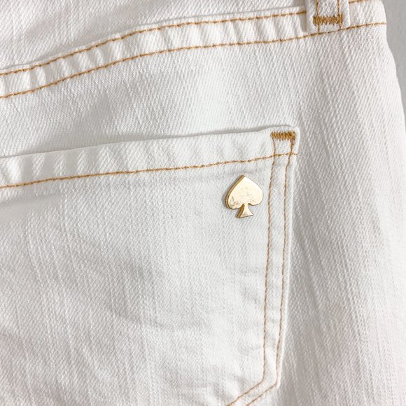 Kate Spade White Jeans Play Hooky Size 29 - Picture 7 of 7